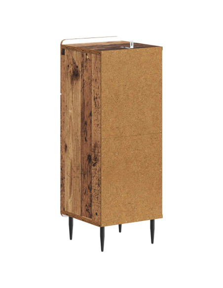 Mobiletto da Bagno HAARLEM Legno antico 30 x 31 x 80 cm