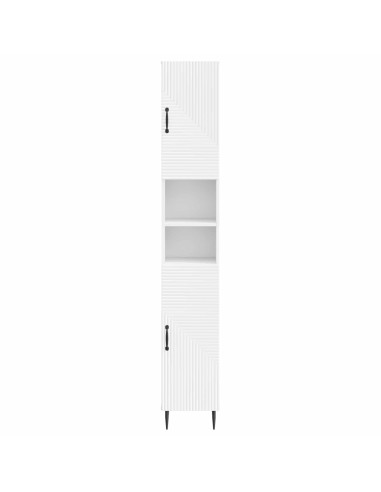 Armadio da Bagno con Ripiano Aperto HAARLEM Bianco