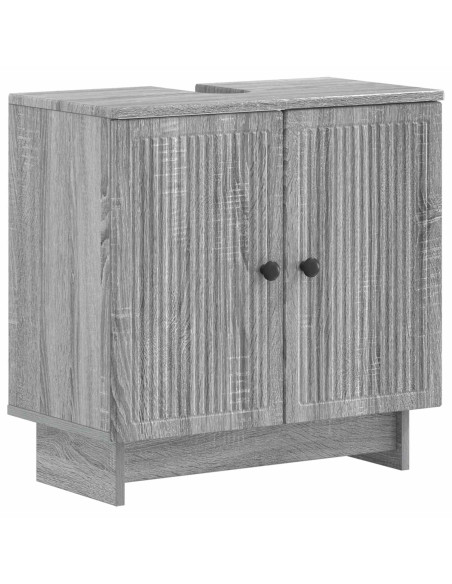 Set di Armadi da Bagno da 2 Pezzi EDE Sonoma grigio