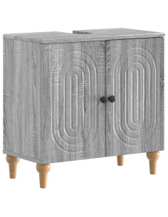 Set di Armadi da Bagno da 2 Pezzi ALKMAAR Sonoma grigio 2