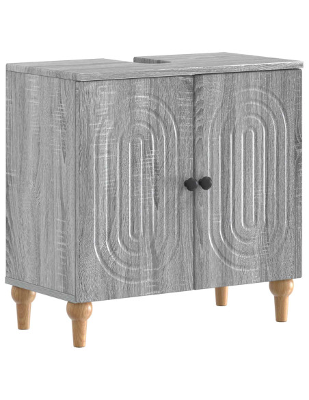 Set di Armadi da Bagno da 2 Pezzi ALKMAAR Sonoma grigio