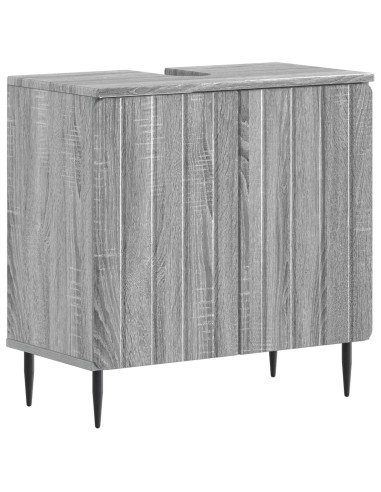 Set di Armadi da Bagno da 2 Pezzi ZWOLLE Sonoma grigio