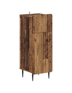 Set di Armadi da Bagno da 2 Pezzi ZWOLLE Legno antico 2