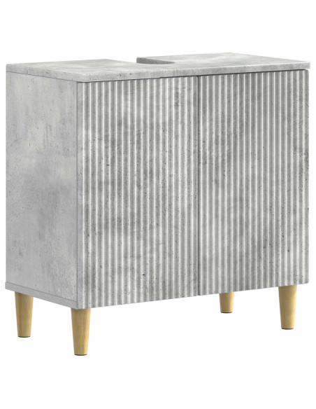 Set di Armadi da Bagno da 2 Pezzi ARNHEM Grigio Cemento