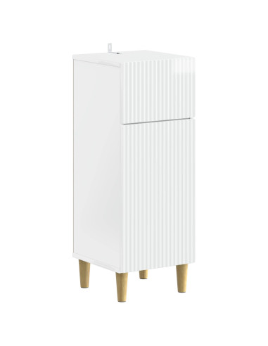 Set di Armadi da Bagno da 2 Pezzi ARNHEM Bianco Lucido