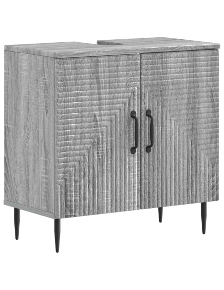 Set di Armadi da Bagno da 2 Pezzi HAARLEM Sonoma grigio