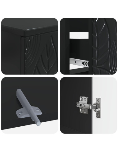 Set di Armadi da Bagno da 2 Pezzi DELFT Nero