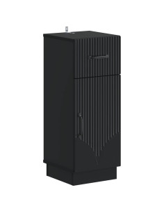 Set di Armadi da Bagno da 2 Pezzi HOORN Nero 2