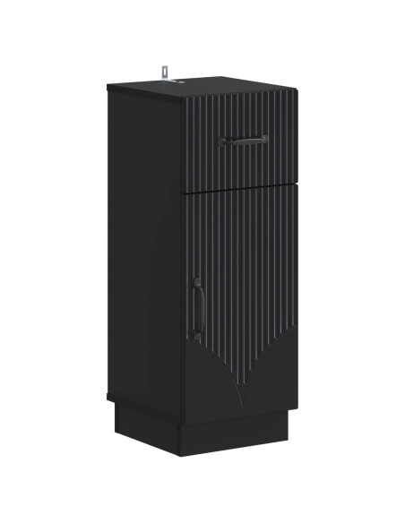 Set di Armadi da Bagno da 2 Pezzi HOORN Nero