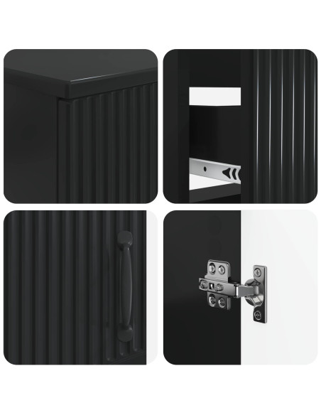 Set di Armadi da Bagno da 2 Pezzi HOORN Nero