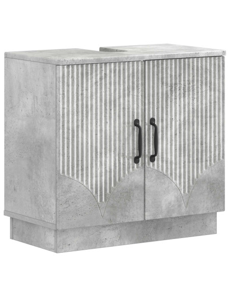 Set di Armadi da Bagno da 2 Pezzi HOORN Grigio Cemento