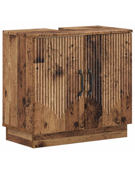 Set di Armadi da Bagno da 2 Pezzi HOORN Legno antico