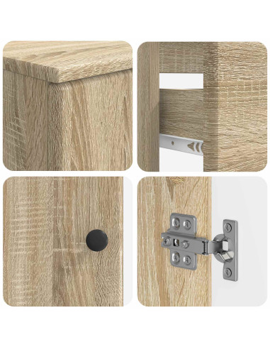 Set di Armadi da Bagno da 2 Pezzi BREDA Rovere Sonoma