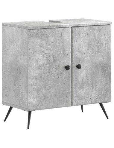 Set di Armadi da Bagno da 2 Pezzi BREDA Grigio Cemento