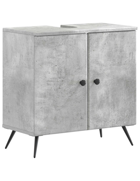 Set di Armadi da Bagno da 2 Pezzi BREDA Grigio Cemento