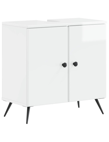 Set di Armadi da Bagno da 2 Pezzi BREDA Bianco Lucido