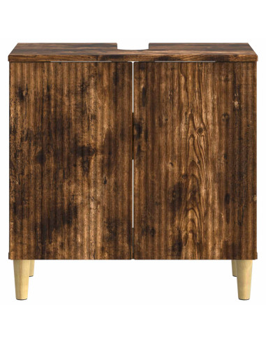 Armadio per Lavabo da Bagno ARNHEM Rovere Fumo