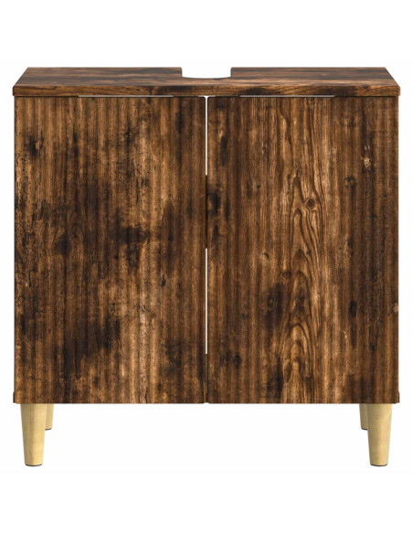 Armadio per Lavabo da Bagno ARNHEM Rovere Fumo