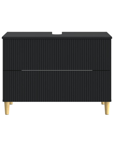 Armadio per Lavabo da Bagno ARNHEM Nero 82 x 41 x 59 cm
