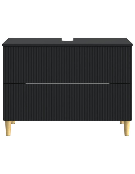 Armadio per Lavabo da Bagno ARNHEM Nero 82 x 41 x 59 cm