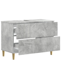 Armadio per Lavabo da Bagno ARNHEM Grigio Cemento 2