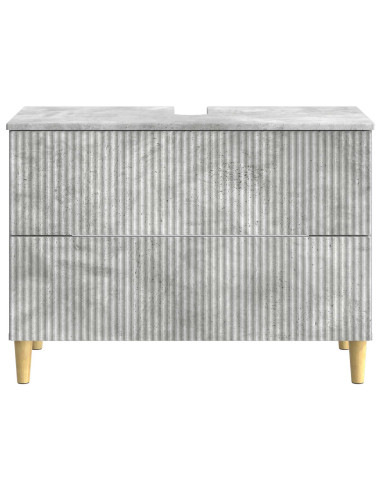 Armadio per Lavabo da Bagno ARNHEM Grigio Cemento