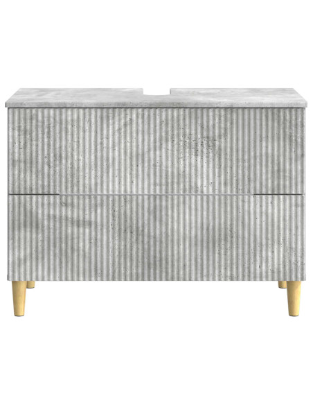Armadio per Lavabo da Bagno ARNHEM Grigio Cemento