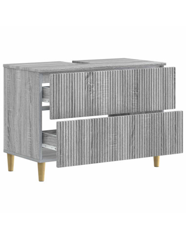 Armadio per Lavabo da Bagno ARNHEM Sonoma grigio