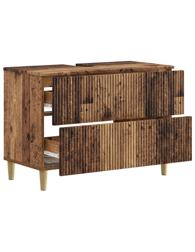 Armadio per Lavabo da Bagno ARNHEM Legno antico 82 x 41 x 59 cm