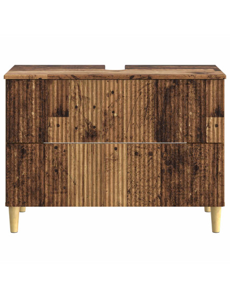 Armadio per Lavabo da Bagno ARNHEM Legno antico 82 x 41 x 59 cm