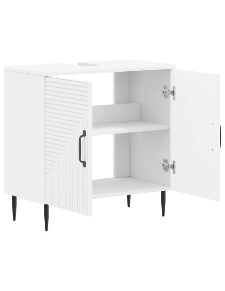 Armadio per Lavabo da Bagno HAARLEM Bianco 59,5 x 31,5 x 59 cm
