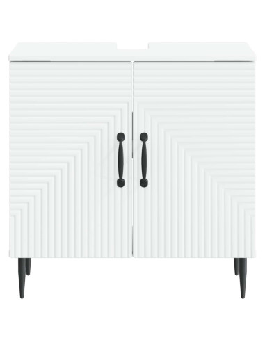 Armadio per Lavabo da Bagno HAARLEM Bianco 59,5 x 31,5 x 59 cm