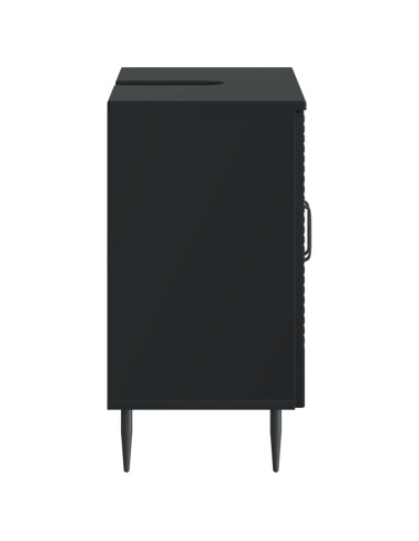 Armadio per Lavabo da Bagno HAARLEM Nero 59,5 x 31,5 x 59 cm