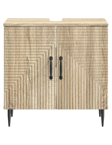 Armadio per Lavabo da Bagno HAARLEM Rovere Sonoma