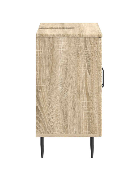 Armadio per Lavabo da Bagno HAARLEM Rovere Sonoma