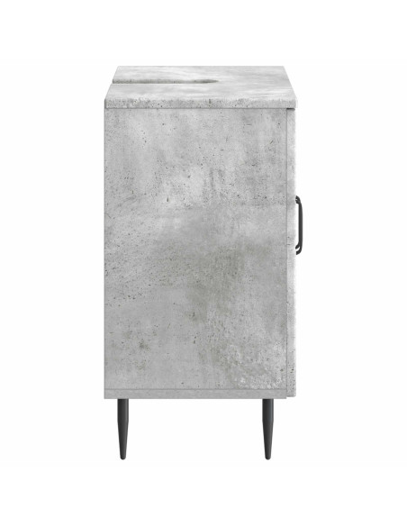 Armadio per Lavabo da Bagno HAARLEM Grigio Cemento