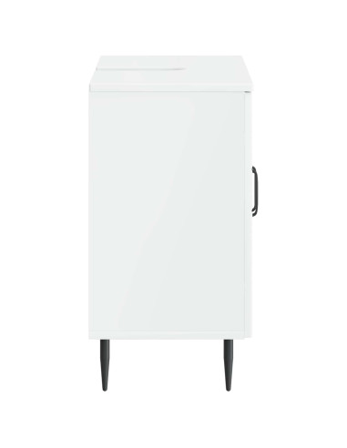 Armadio per Lavabo da Bagno HAARLEM Bianco Lucido
