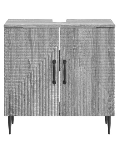 Armadio per Lavabo da Bagno HAARLEM Sonoma grigio