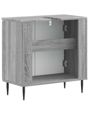 Armadio per Lavabo da Bagno HAARLEM Sonoma grigio