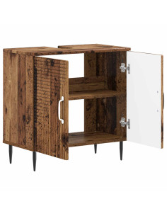 Armadio per Lavabo da Bagno HAARLEM Legno antico 2