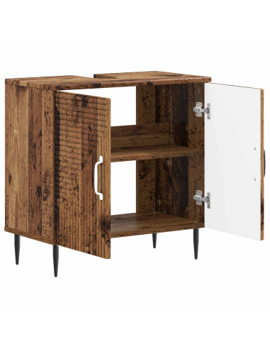 Armadio per Lavabo da Bagno HAARLEM Legno antico