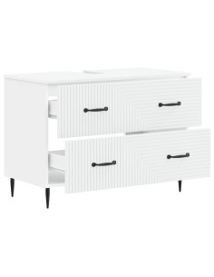 Armadio per Lavabo da Bagno HAARLEM Bianco 82 x 41 x 58,5 cm 2