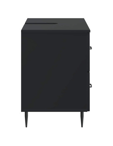 Armadio per Lavabo da Bagno HAARLEM Nero 82 x 41 x 58,5 cm