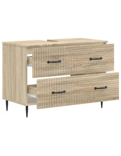 Armadio per Lavabo da Bagno HAARLEM Rovere Sonoma 2