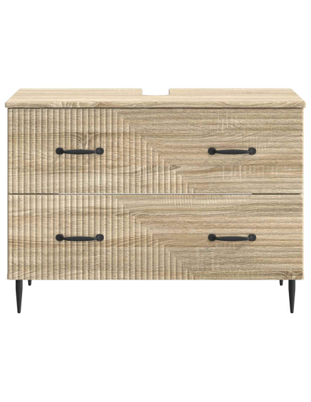 Armadio per Lavabo da Bagno HAARLEM Rovere Sonoma