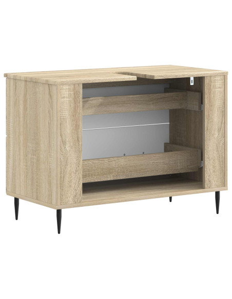 Armadio per Lavabo da Bagno HAARLEM Rovere Sonoma