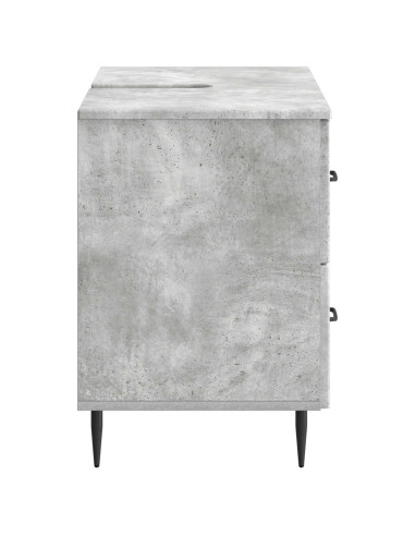 Armadio per Lavabo da Bagno HAARLEM Grigio Cemento