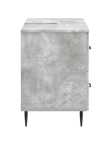 Armadio per Lavabo da Bagno HAARLEM Grigio Cemento