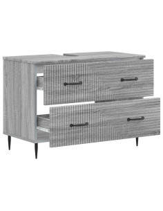 Armadio per Lavabo da Bagno HAARLEM Sonoma grigio 2