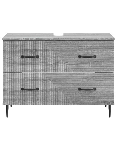 Armadio per Lavabo da Bagno HAARLEM Sonoma grigio